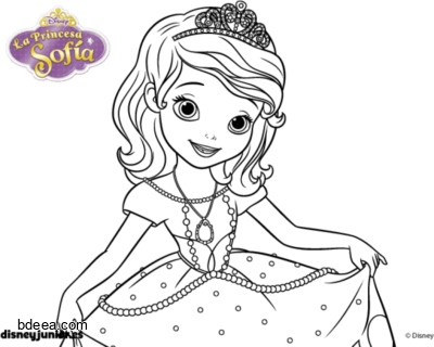 رسوم الاميرة صوفيا للرسم والتلوين sofia princess drawing png