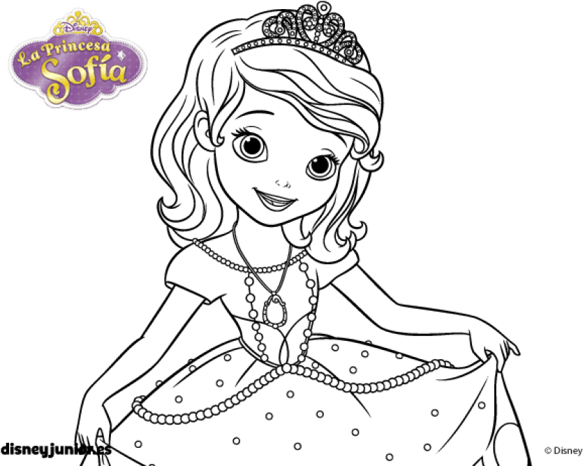 رسوم الاميرة صوفيا للرسم والتلوين sofia princess drawing png