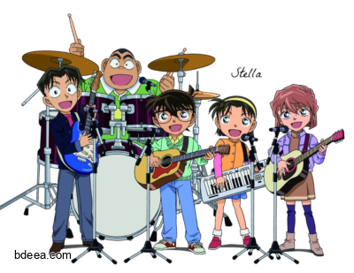 صورة فرقة كونان جينتا وميتسو وايومي conan png