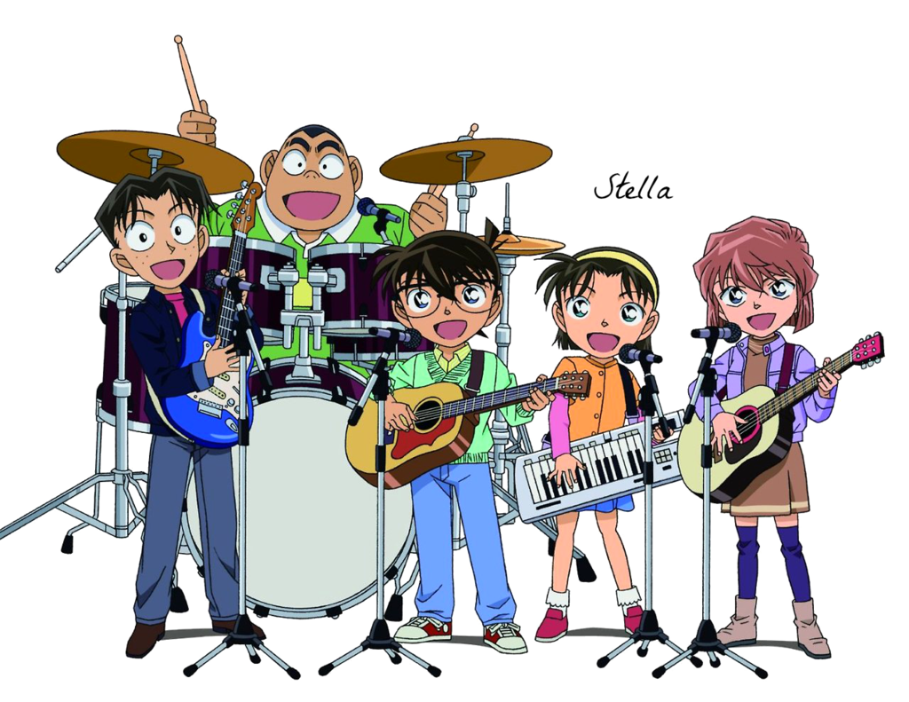 صورة فرقة كونان جينتا وميتسو وايومي conan png