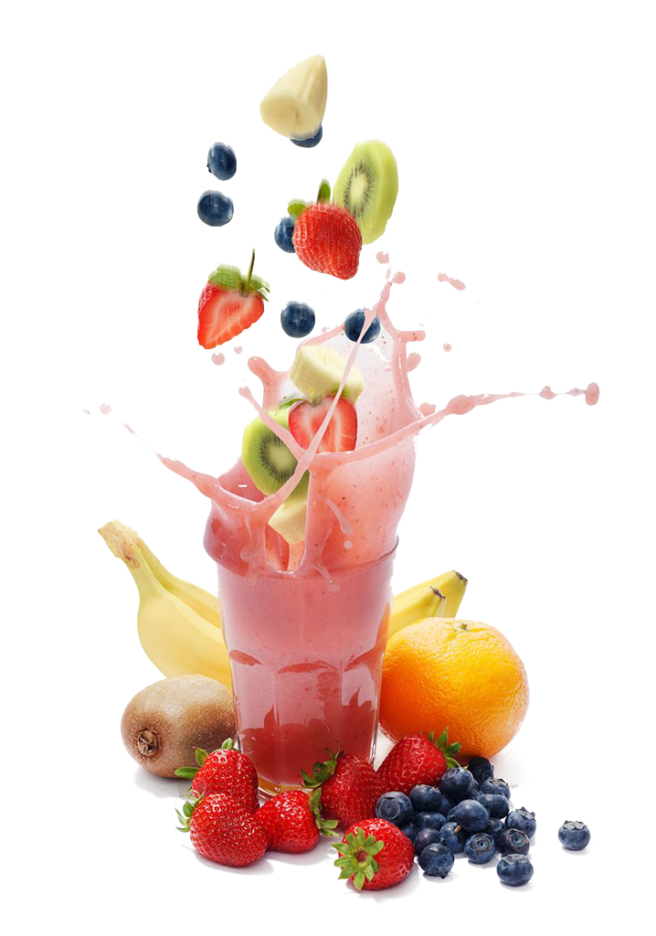 صورة ميلك شيك فواكه لذيذة بدون خلفية Milkshake fruits cup png