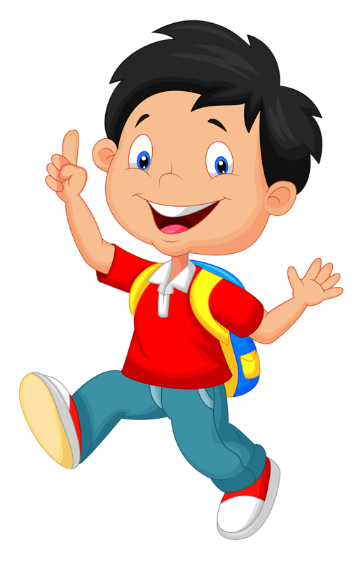 صورة ولد طالب مدرسة كرتونية school boy cartoon png
