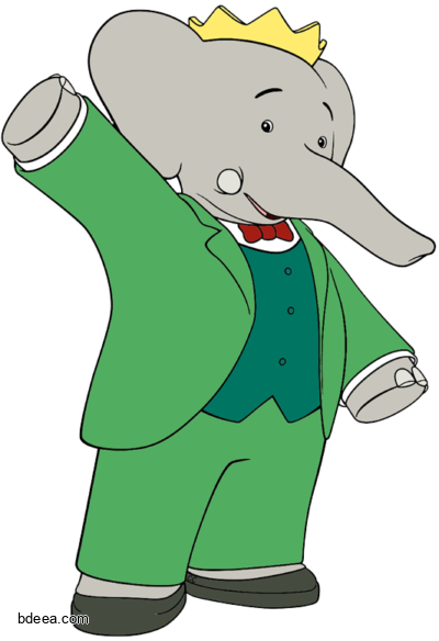 صورة بابار فيل رسوم متحركة اطفال بدون خلفية Babar Feel Elephant