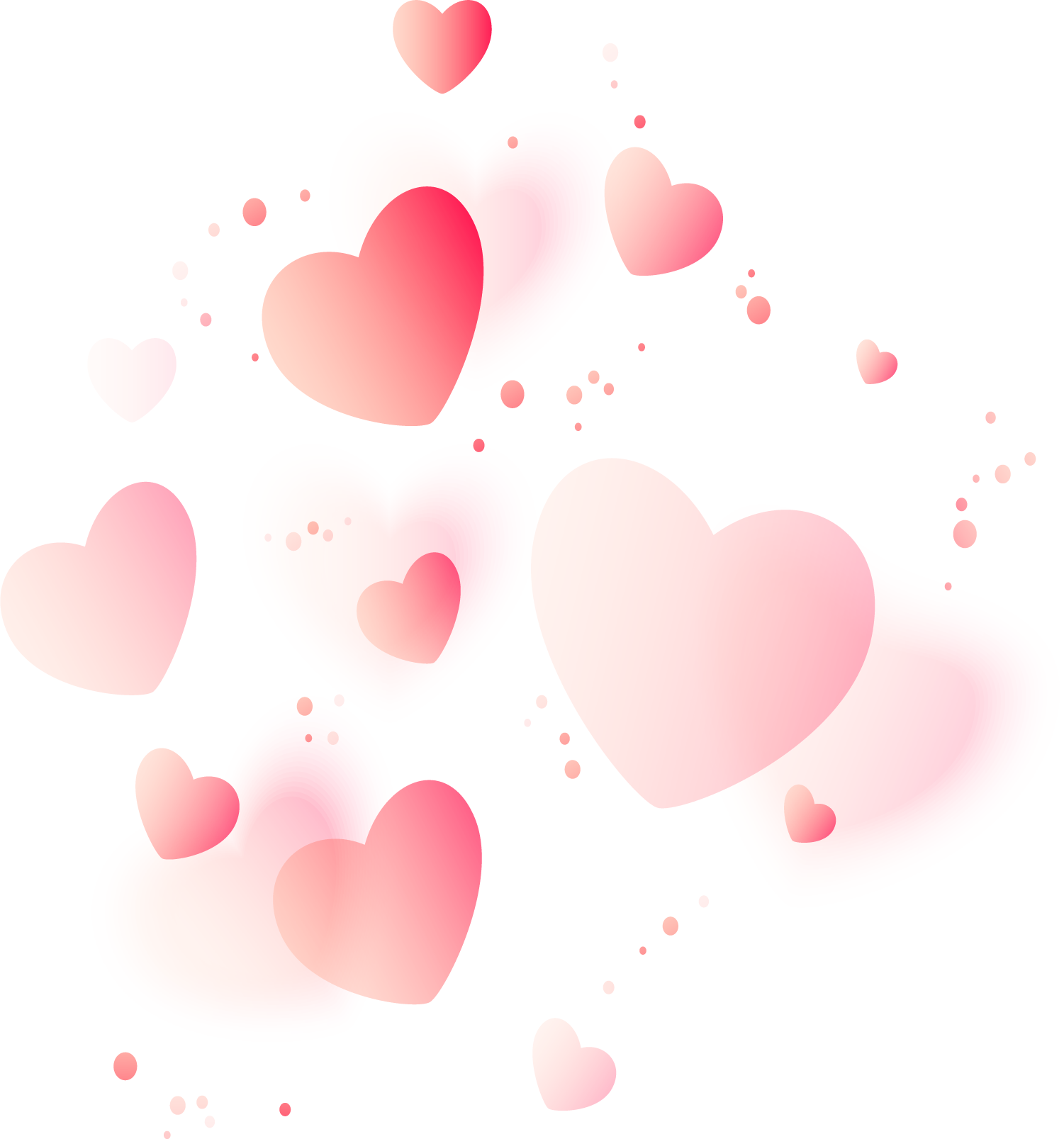صورة خلفية قلوب زهرية بدون خلفية Heart Love background