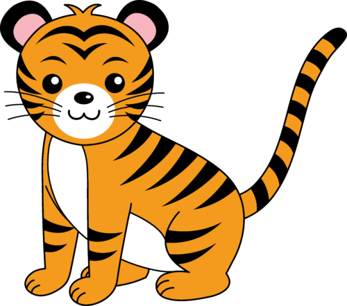 صورة نمر كرتونية للاطفال Tiger Cartoon png