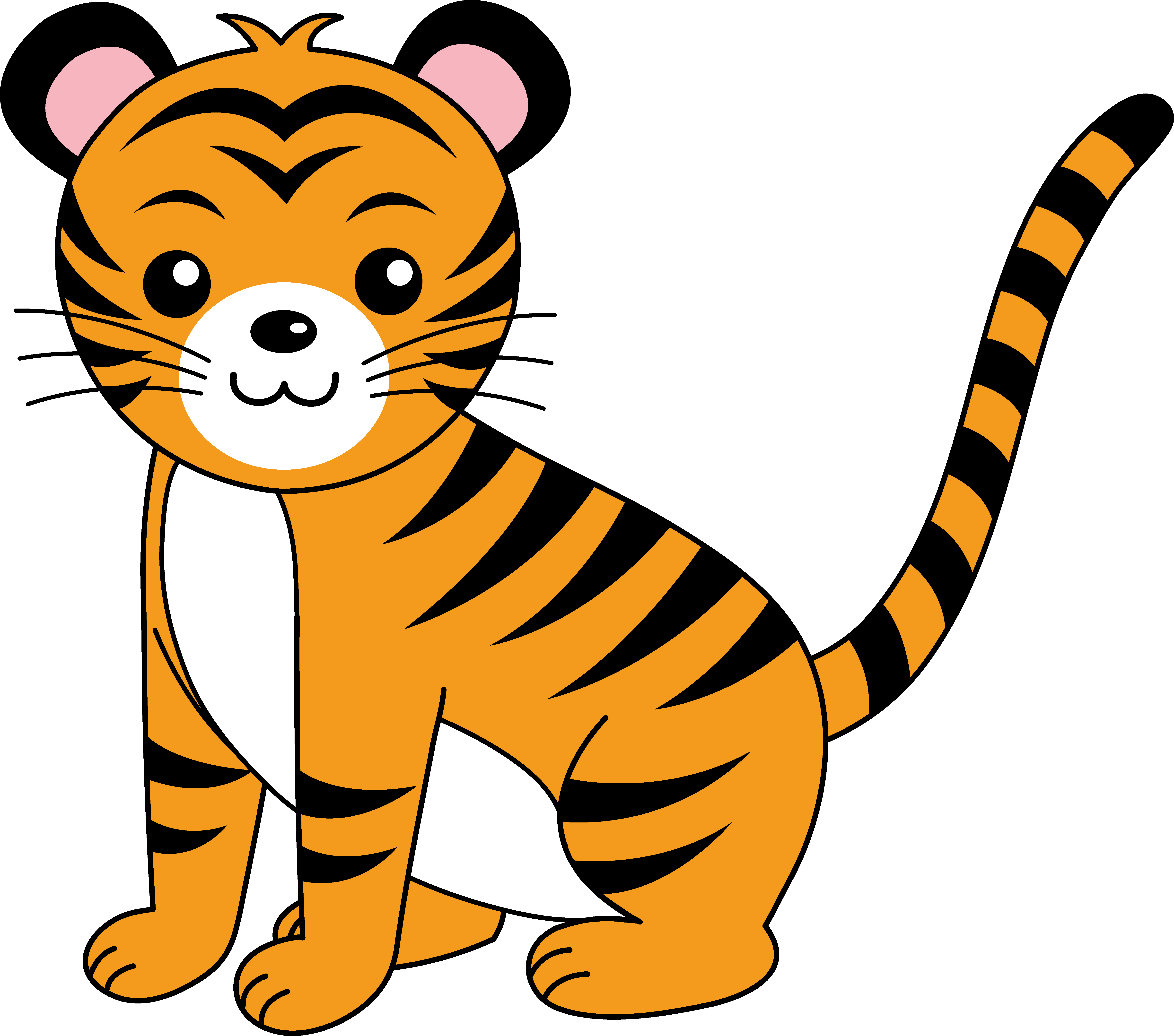 صورة نمر كرتونية للاطفال Tiger Cartoon png