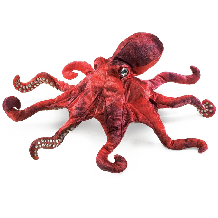 صورة اخطبوط احمر عالية الدقة بدون خلفية Red Octopus PNG
