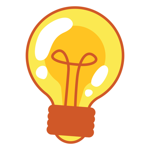صورة لمبة مصباح اصفر عالية الدقة Bulb PNG