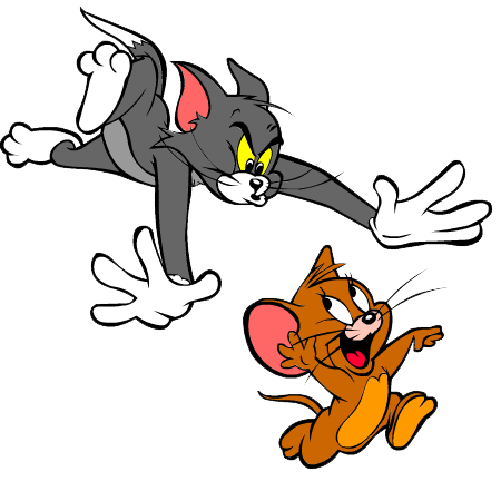 صورة توم وجيري يركضان رسوم القط والفأر Tom And Jerry PNG