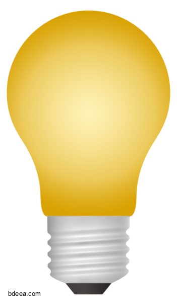 صورة لمبة مصباح اصفر تنجستون عالية الدقة Bulb PNG