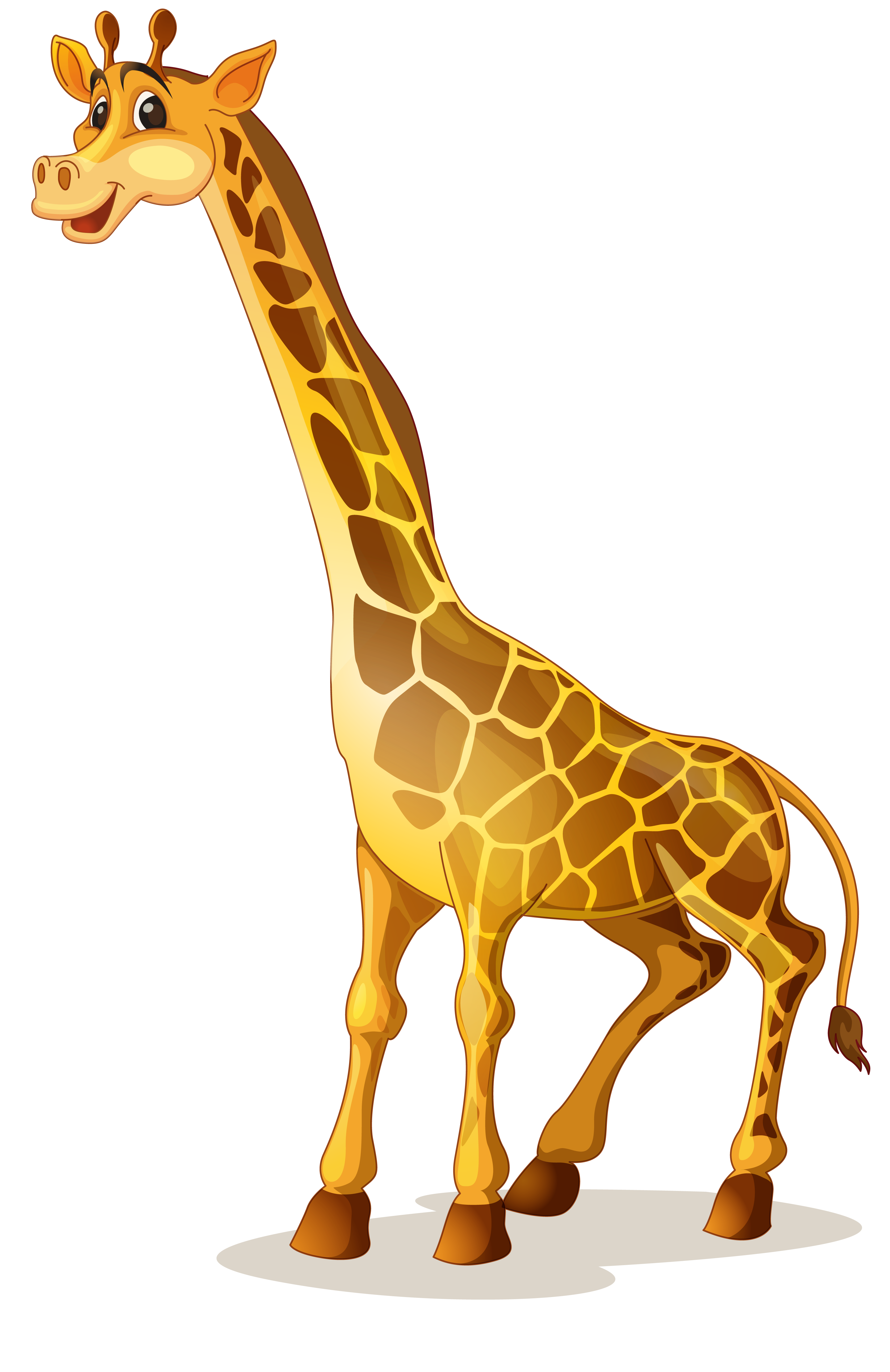 صورة زرافة كرتونية رسوم متحركة Giraffe Cartoon Illustration png