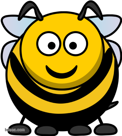 صورة نحلة رسوم كرتونية انثى نحل جميلة عالية الدقة Bumble Bee PNG