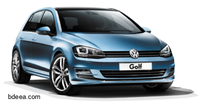 صورة فلوكس واجن جولف زرقاء Volkswagen Golf Blue PNG
