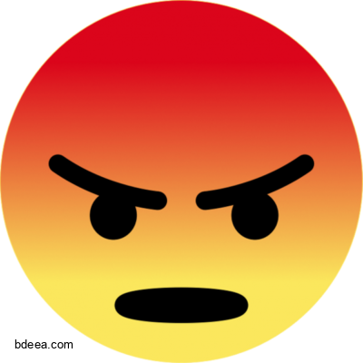 صورة ايموجي غاضب احمر فيسبوك Angry Face Icon PNG