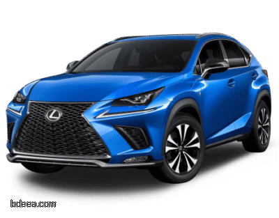 صورة لكزس زرقاء من الامام عالية الدقة Blue Lexus PNG