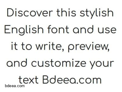خط انجليزي كمفورتا Comfortaa font download