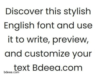خط انجليزي بوبنس Poppins font download