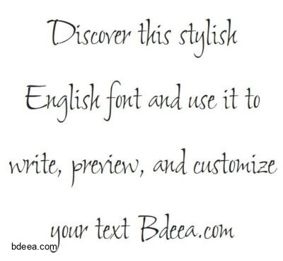 خط انجليزي شلمار Shalimar font download