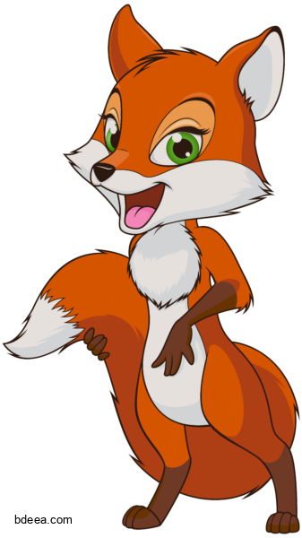 صورة ثعلب احمر كرتون عالية الدقة ثعلب كرتوني fox png