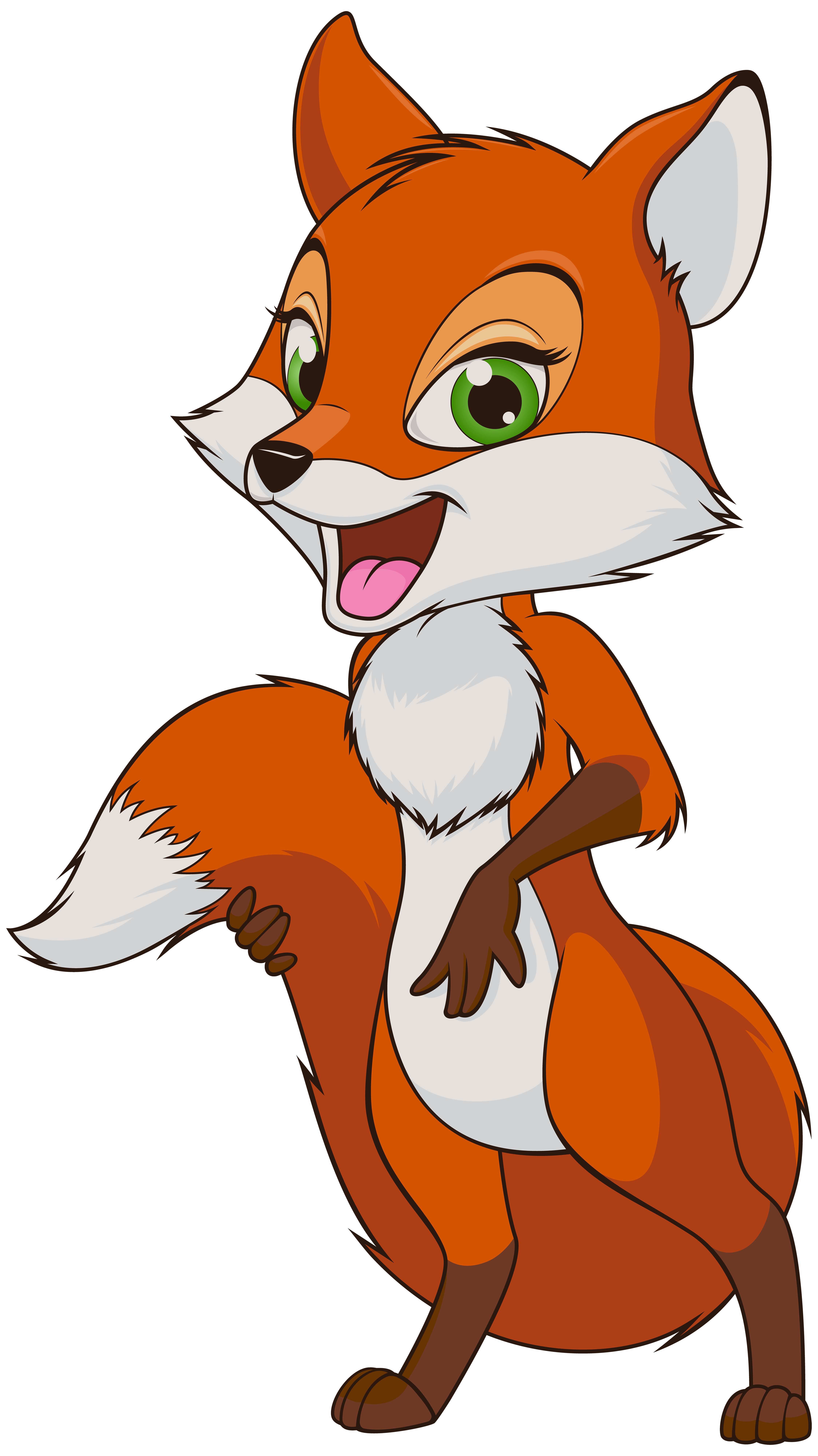 صورة ثعلب احمر كرتون عالية الدقة ثعلب كرتوني fox png