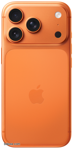 صورة هاتف ايفون 17 برو ماكس برتقالي من الخلف iPhone 17 Pro Max Orange