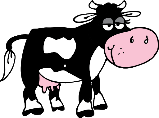 صورة بقرة كرتونية رسومية شكل بقرة Caw Cartoon png