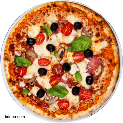 صورة بيتزا مع طماطم Pizza with tomatos