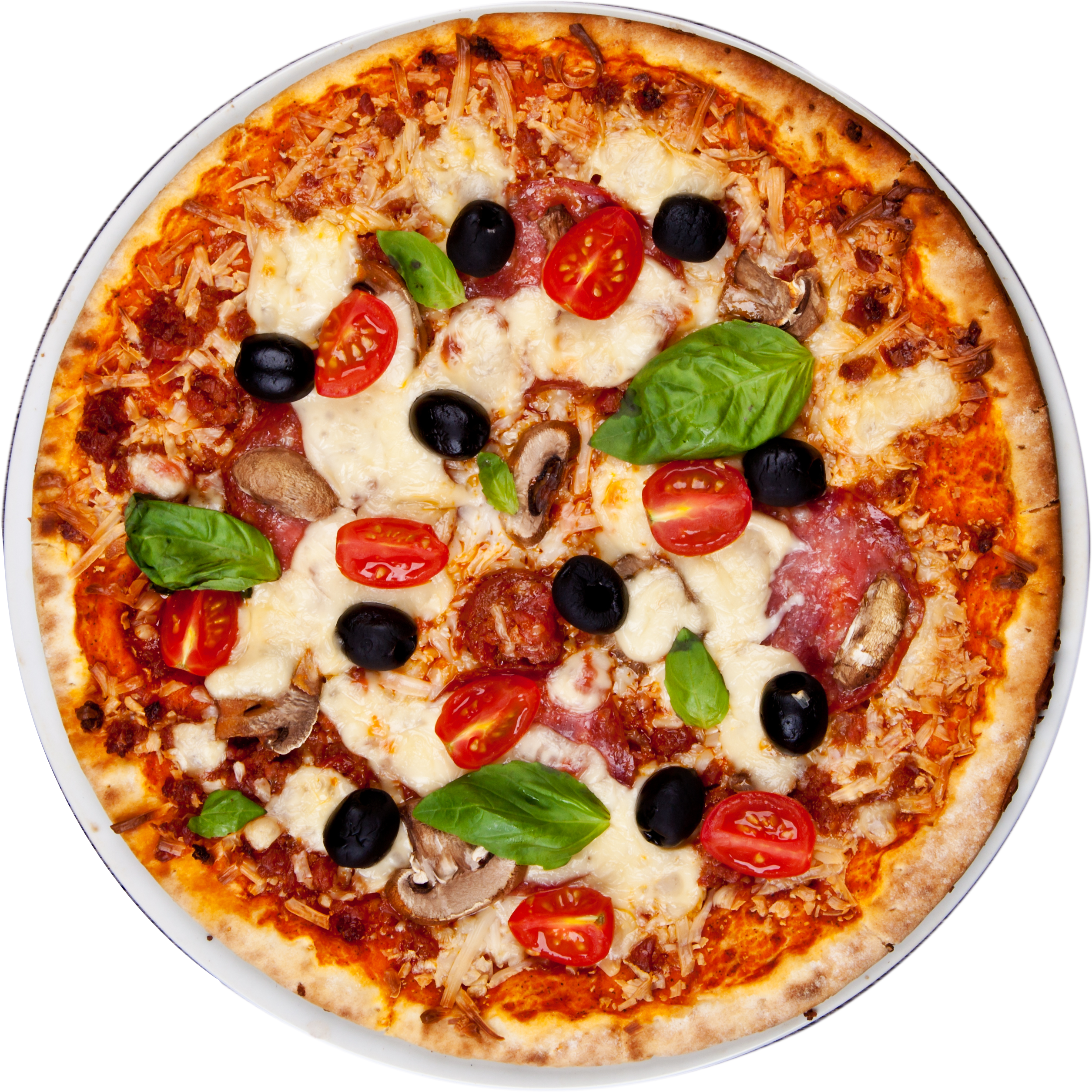 صورة بيتزا مع طماطم Pizza with tomatos
