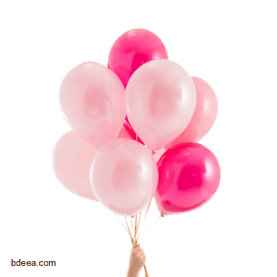 صور بالونات زهري خفيفة باقة بالونات جميلة وهادئة للاحتفال Party Balloons PNG