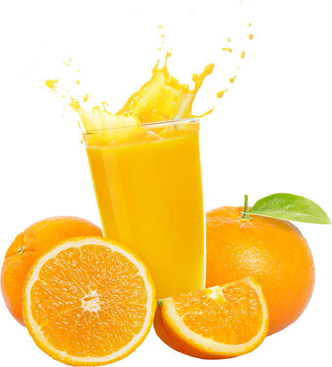 صورة مشروب البرتقال مع فاكهة البرتقال مشروب لذيذ Orange juice Orange drink
