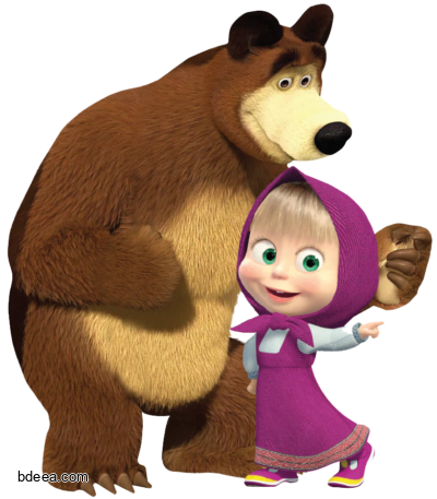 صورة ماشا والدب رسوم متحركة بدون خلفية Masha and the Bear png