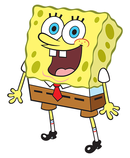 صورة سبونج بوب فاتح فمه متفاجئ عالية الدقة Spongebob Squarepants PNG