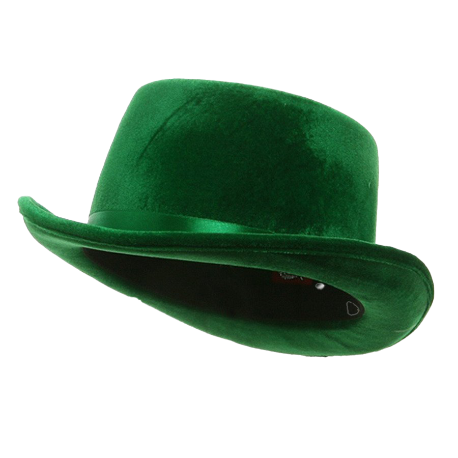 صورة قبعة بولر اخضر مفرغة بدون خلفية Green Bowler Hat PNG