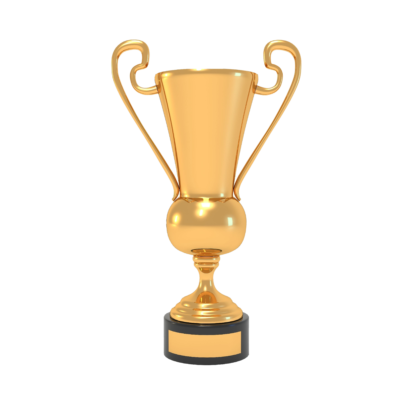صورة كأس ذهبي بطولات تحدي كأس رفيع بدون خلفية Yellow Trophy