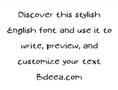 خط انجليزي بورها مميز جديد Burha Font download