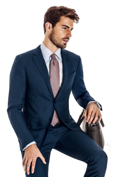 صورة بدلة رجالية رسمية لون كحلي للعرض عالية الدقة Navy Suit Men PNG