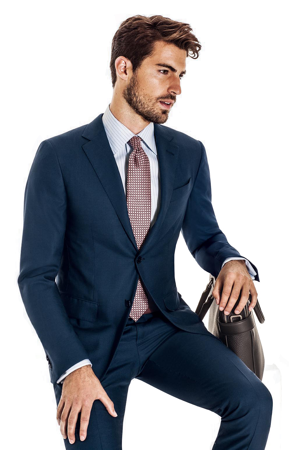 صورة بدلة رجالية رسمية لون كحلي للعرض عالية الدقة Navy Suit Men PNG