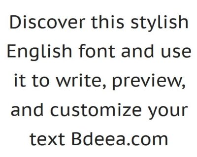 خط بي تي سانس انجليزي ناعم وبسيط PT Sans Font download