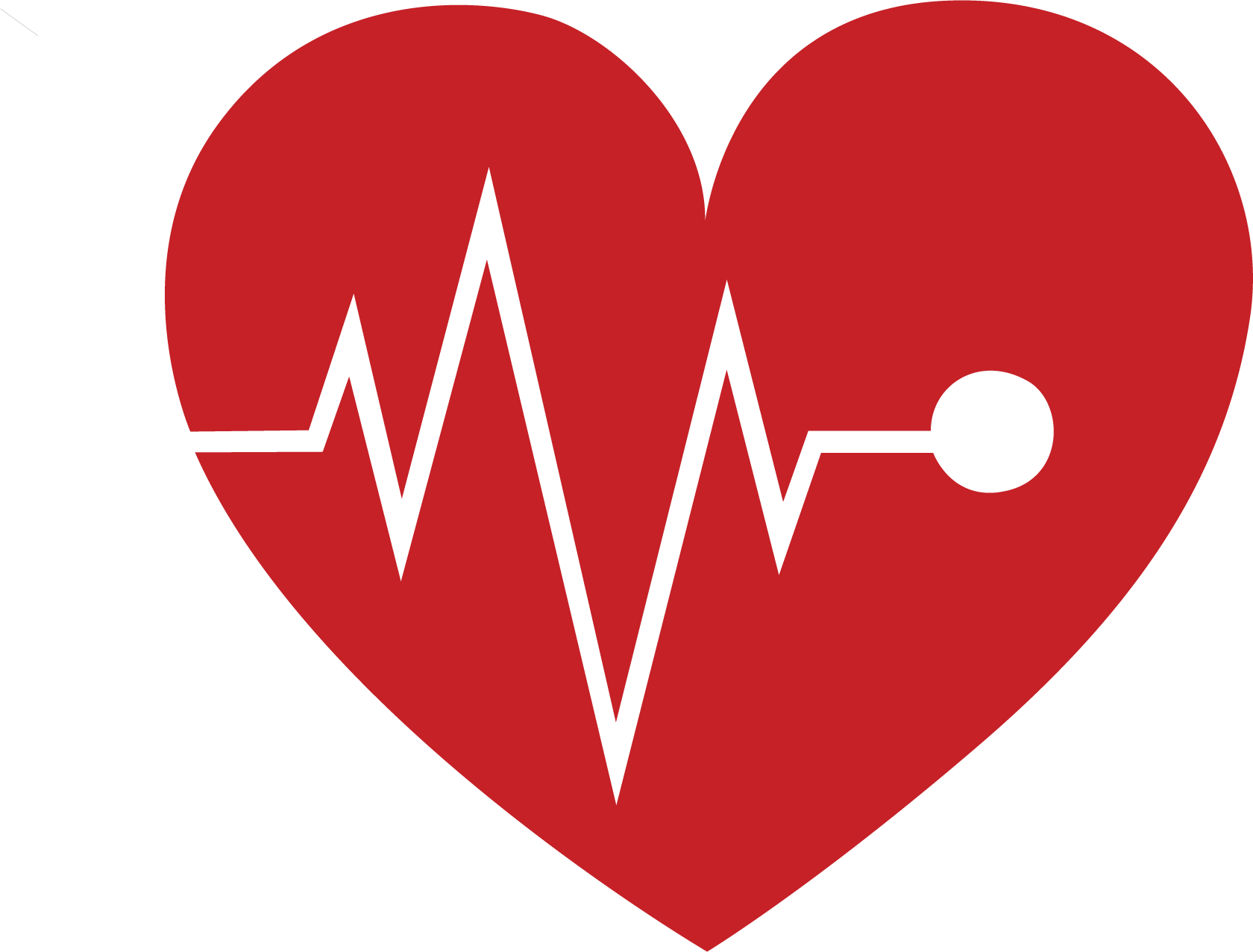 ايقونة قلب أحمر اشارة نبض حياة بدون خلفية heart red png