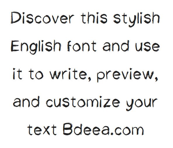 خط يد انجليزي كتابة يدوية مميز مجانا HandDraw Font download