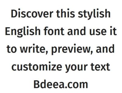 خط فيرا سانس انجليزي بسيط وخفيف مجانا  Fira Sans Font download