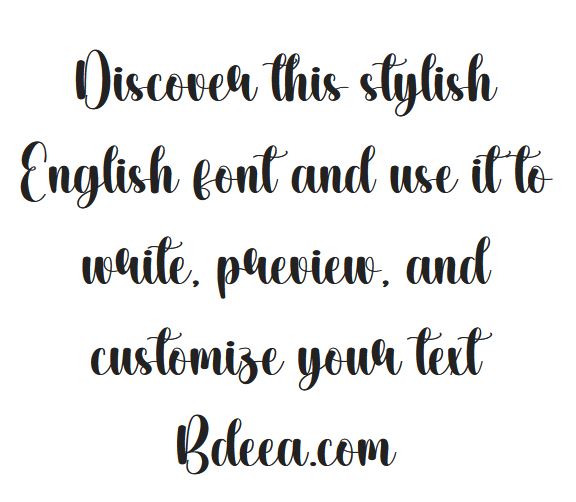 خط انجليزي ديري ويندنج مجانا Deary Wedding Font download