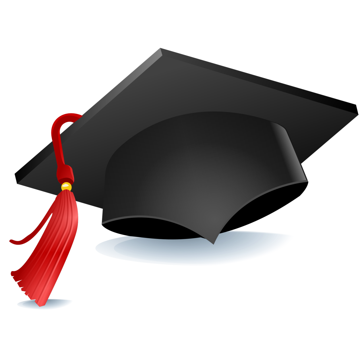 صورة قبعة خريج لون اسود قبعة التخرج بدون خلفية Graduation Cap PNG