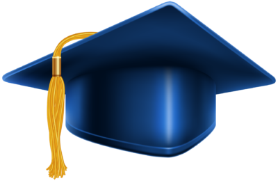 صورة قبعة التخرج للخريجين عالية الدقة لون ازرق كحلي بدون خلفية Graduation Cap PNG