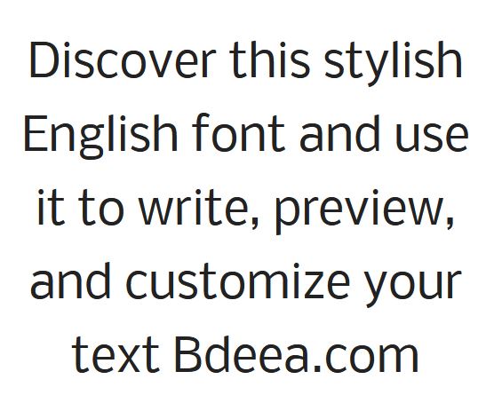 خط نوبيل انجليزي بسيط وخفيف مجانا Nobile Font download