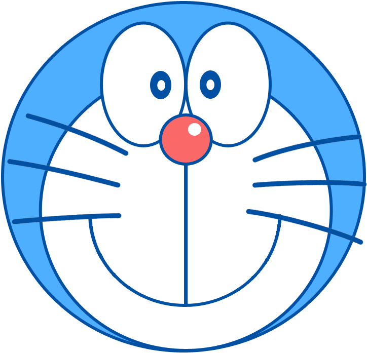 صورة وجه القط عبقور رسوم متحركة دورايمون  Doraemon Cartoon PNG