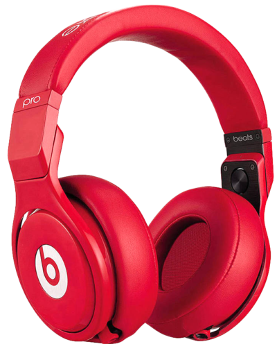 صورة سماعات بيتس اصلية لون احمر بدون خلفية Beats Headset PNG