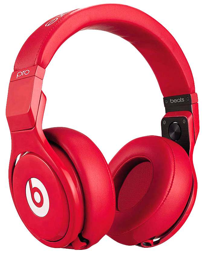 صورة سماعات بيتس اصلية لون احمر بدون خلفية Beats Headset PNG
