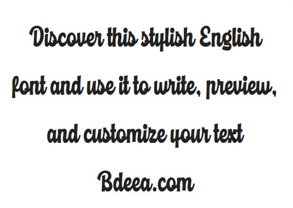 خط ريشيل انجليزي مميز مجانا Richale Font download