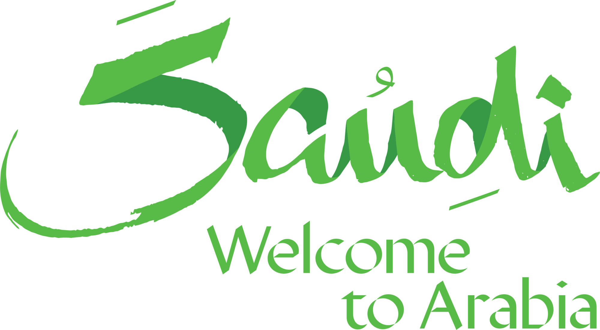شعار فزت سعودي عالي الدقة مفرغ Visit Saudi Logo PNG